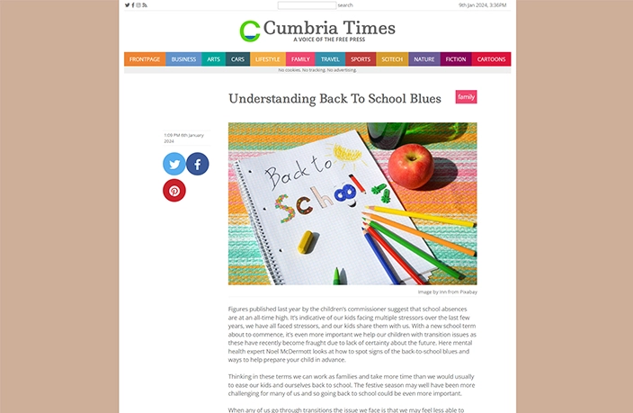 Understanding Back To School Blues cumbriatimes.co.uk