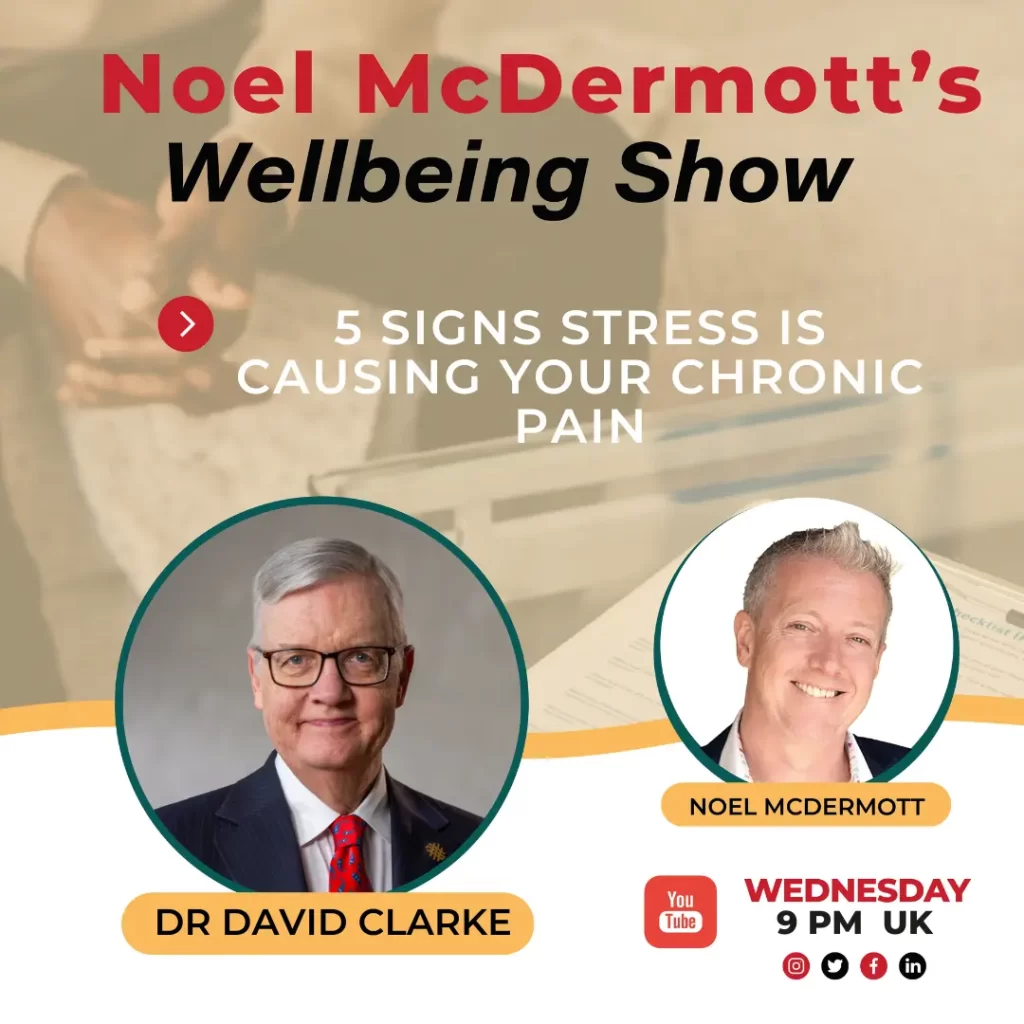 The Well-Being Show with Noel Mcdermott - Dr David Clarke, 5 Signs Stress Causes Your Chronic Pain