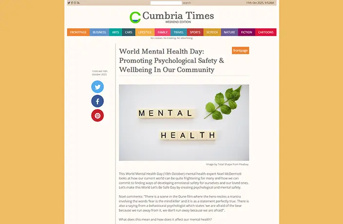 World Mental Health Day: Promoting Psychological Safety & Wellbeing In Our Community